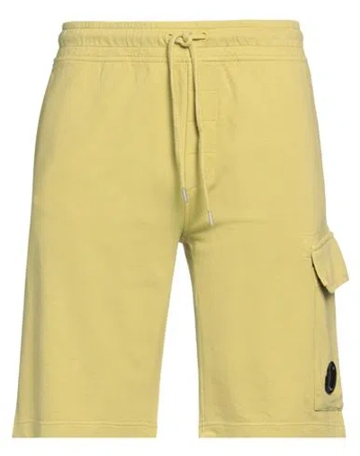C.p. Company C. P. Company Man Shorts & Bermuda Shorts Lime Green Size M Cotton In Green