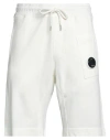 C.p. Company C. P. Company Man Shorts & Bermuda Shorts Ivory Size Xl Cotton In White
