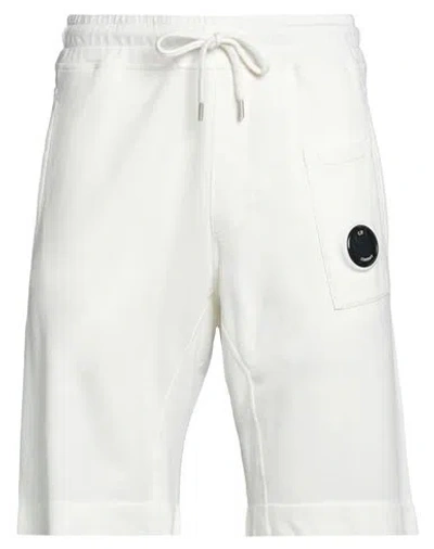 C.p. Company C. P. Company Man Shorts & Bermuda Shorts Ivory Size Xl Cotton In White