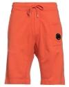 C.p. Company C. P. Company Man Shorts & Bermuda Shorts Orange Size M Cotton In Orange