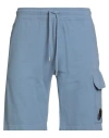 C.p. Company C. P. Company Man Shorts & Bermuda Shorts Pastel Blue Size S Cotton In Multi