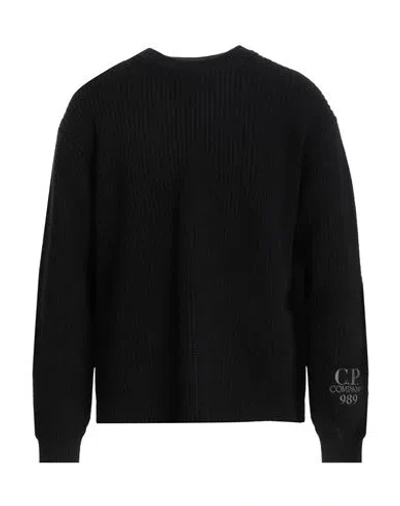 C.p. Company C. P. Company Man Sweater Black Size 3xl Wool, Polyamide In Blue