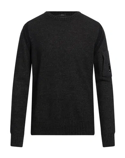 C.p. Company C. P. Company Man Sweater Black Size 42 Polyester, Wool, Polyamide In Black