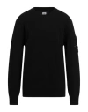 C.p. Company C. P. Company Man Sweater Black Size 46 Wool, Polyamide In Black