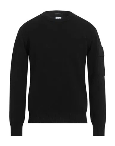C.p. Company C. P. Company Man Sweater Black Size Xl Virgin Wool, Polyester