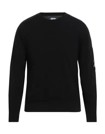 C.P. COMPANY C. P. COMPANY MAN SWEATER BLACK SIZE XXL VIRGIN WOOL, POLYESTER