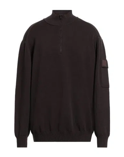 C.p. Company C. P. Company Man Sweater Chocolate Brown Size Xxl Virgin Wool, Polyester