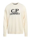 C.p. Company C. P. Company Man Sweater Cream Size 48 Wool, Polyamide In White