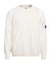 C.p. Company C. P. Company Man Sweater Cream Size Xxl Wool, Polyamide
