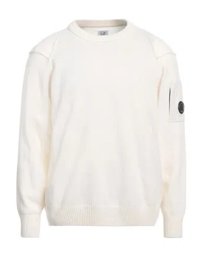 C.p. Company C. P. Company Man Sweater Cream Size Xxl Wool, Polyamide