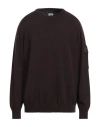 C.p. Company C. P. Company Man Sweater Dark Brown Size Xxl Virgin Wool, Polyester