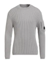 C.p. Company C. P. Company Man Sweater Grey Size L Virgin Wool, Polyester In Gray