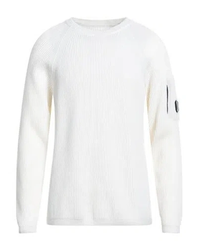 C.p. Company C. P. Company Man Sweater Ivory Size 3xl Wool, Polyamide In White