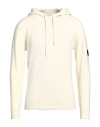 C.p. Company Cp Company Sea Island Cotton Sweatshirt With Logo In White