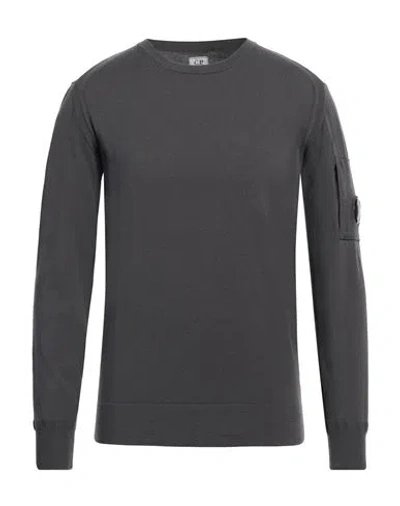 C.p. Company C. P. Company Man Sweater Lead Size 34 Virgin Wool, Polyester In Grey
