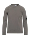 C.p. Company C. P. Company Man Sweater Lead Size S Virgin Wool, Polyester In Gray