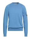 C.p. Company C. P. Company Man Sweater Light Blue Size Xxl Cotton In Blue