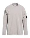 C.p. Company C. P. Company Man Sweater Light Grey Size 46 Cotton In Gray