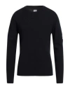 C.p. Company Metropolis Extra Fine Merino Wool Crewneck Sweater In Blue