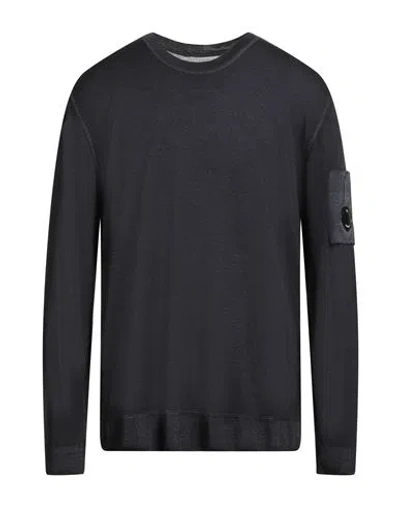 C.p. Company C. P. Company Man Sweater Midnight Blue Size Xxl Wool In Black