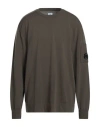 C.p. Company C. P. Company Man Sweater Military Green Size 3xl Virgin Wool, Polyester In Brown