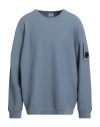 C.p. Company C. P. Company Man Sweatshirt Slate Blue Size 3xl Cotton In Blue