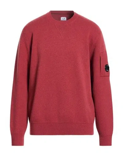 C.p. Company C. P. Company Man Sweater Rust Size 44 Wool, Polyamide In Red