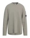 C.p. Company Long-sleeve Matte Finish T-shirt With Circular Lens Pocket In Sage Green