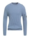 C.p. Company C. P. Company Man Sweater Slate Blue Size S Virgin Wool, Polyester