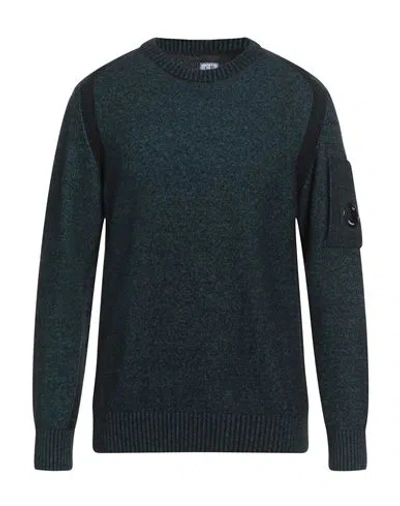 C.p. Company C. P. Company Man Sweater Turquoise Size 42 Polyamide, Wool In Blue