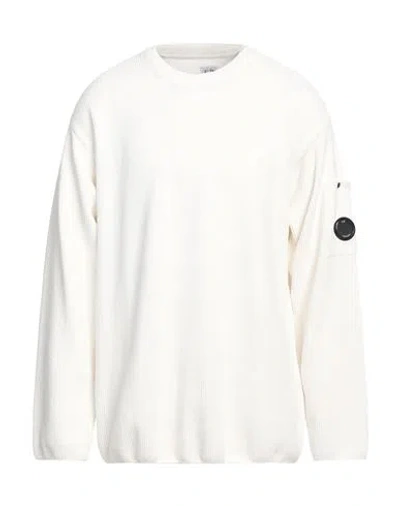 C.P. COMPANY C. P. COMPANY MAN SWEATER WHITE SIZE 42 COTTON