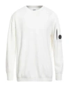C.p. Company C. P. Company Man Sweater White Size 44 Cotton In Weiss