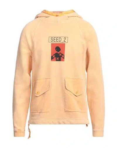 C.p. Company C. P. Company Man Sweatshirt Apricot Size L Cotton, Polyamide In Orange