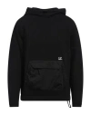 C.p. Company C. P. Company Man Sweatshirt Black Size L Cotton, Elastane In Black