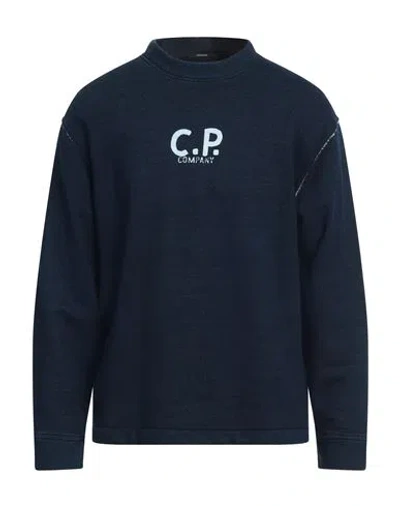 C.p. Company C. P. Company Man Sweatshirt Blue Size 3xl Cotton