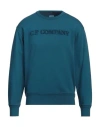 C.p. Company C. P. Company Man Sweatshirt Deep Teal Size Xxl Cotton
