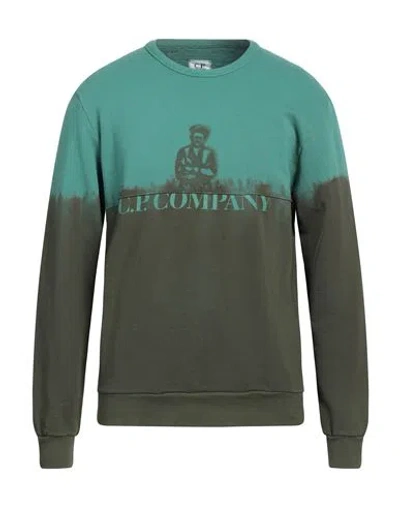C.p. Company C. P. Company Man Sweatshirt Green Size Xl Cotton