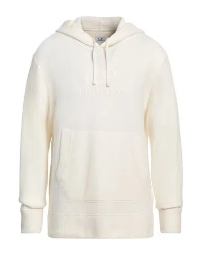 C.p. Company C. P. Company Man Sweatshirt Ivory Size M Wool, Polyamide In White