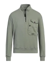 C.p. Company C. P. Company Man Sweatshirt Military Green Size 3xl Cotton, Elastane