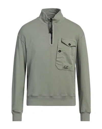 C.p. Company C. P. Company Man Sweatshirt Military Green Size 3xl Cotton, Elastane