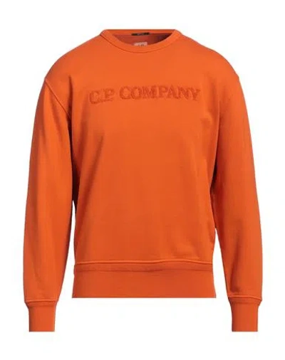 C.p. Company C. P. Company Man Sweatshirt Orange Size Xxl Cotton