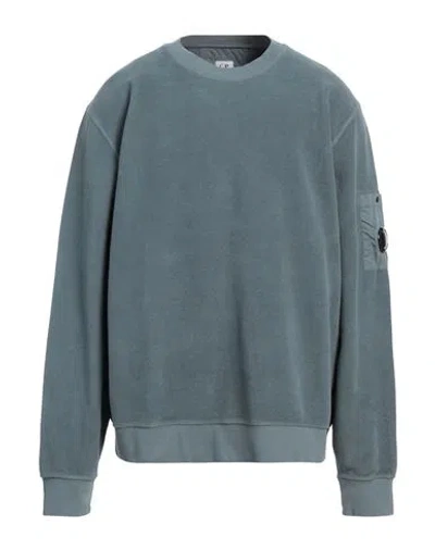 C.p. Company C. P. Company Man Sweatshirt Pastel Blue Size Xxl Cotton