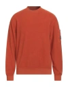 C.p. Company C. P. Company Man Sweatshirt Rust Size 3xl Cotton In Orange
