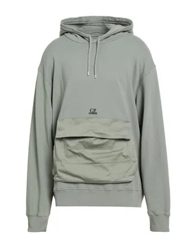 C.p. Company C. P. Company Man Sweatshirt Sage Green Size 3xl Cotton, Elastane In Gold