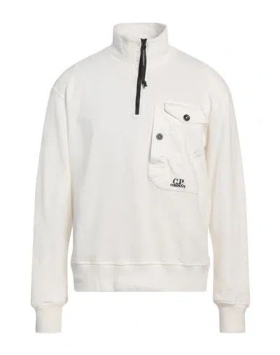 C.p. Company C. P. Company Man Sweatshirt White Size 3xl Cotton, Elastane
