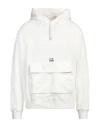 C.p. Company C. P. Company Man Sweatshirt White Size 3xl Cotton, Elastane
