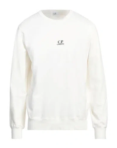 C.p. Company C. P. Company Man Sweatshirt White Size Xxl Cotton In White