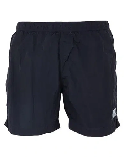 C.p. Company C. P. Company Man Swim Trunks Midnight Blue Size 40 Polyamide, Cotton In Blue