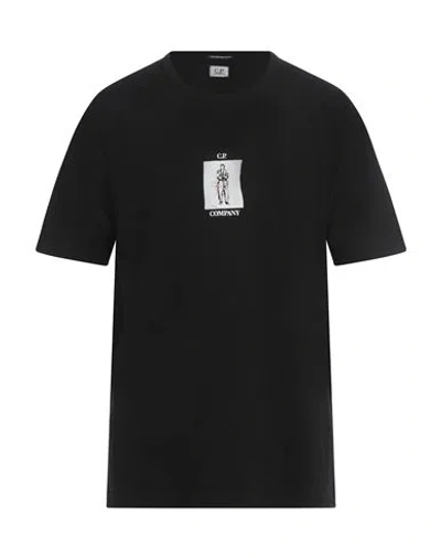 C.p. Company C. P. Company Man T-shirt Black Size Xxl Cotton