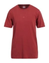 C.p. Company C. P. Company Man T-shirt Brick Red Size 3xl Cotton